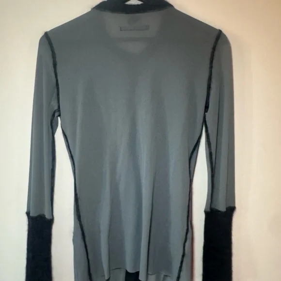 Jean Paul Gaultier Gray Sweater with Black Edging